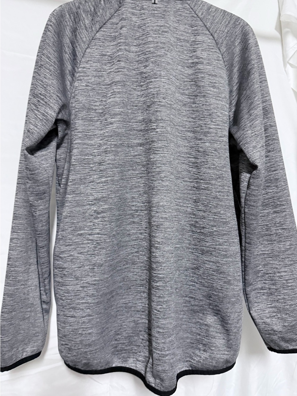 Reebok Heathered Gray Quarter-Zip Pullover - Picture 2 of 7